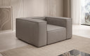 Designer bank-fauteuil Lesley van echt leer