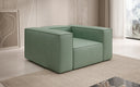 Designer bank-fauteuil Lesley van echt leer