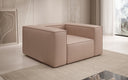 Designer bank-fauteuil Lesley van echt leer