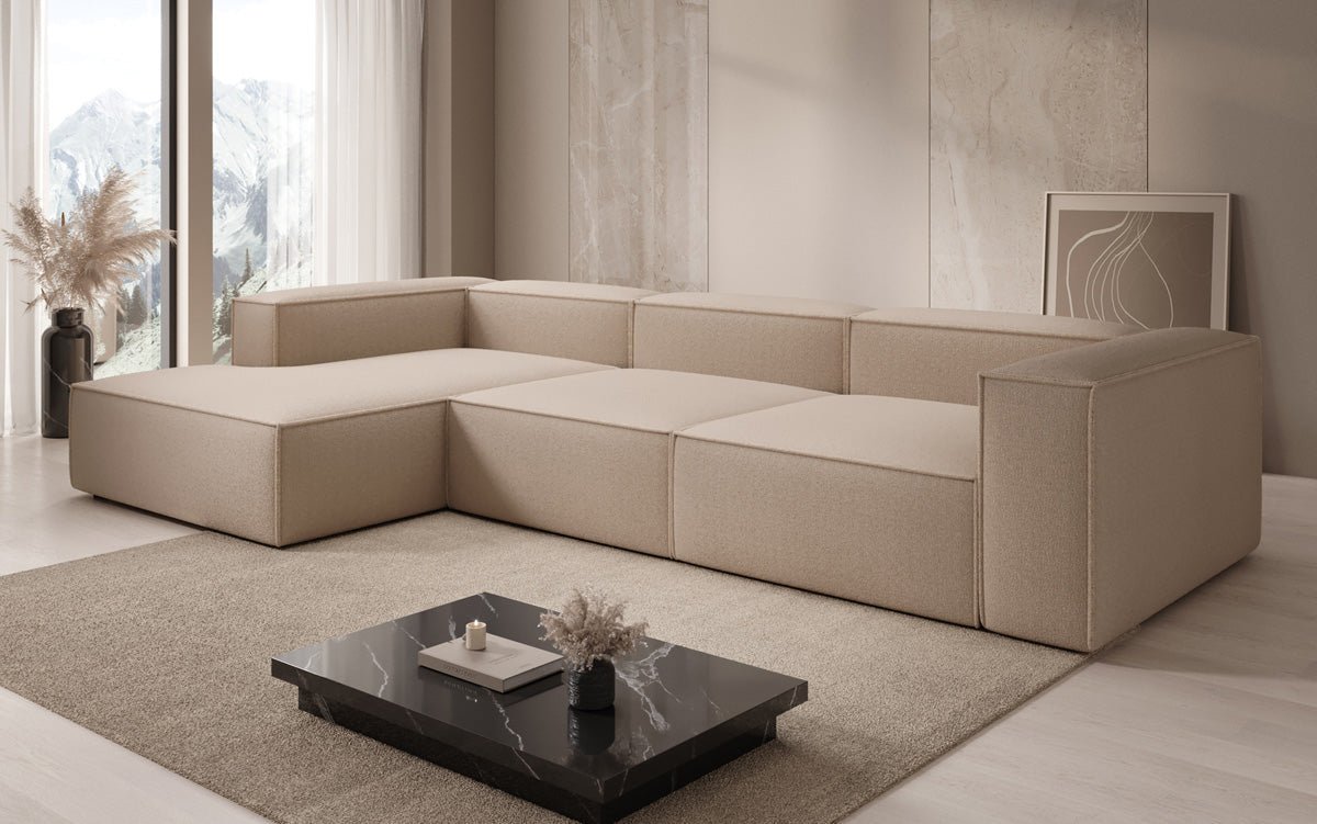 Designer Sofa Lesley L in Bouclé