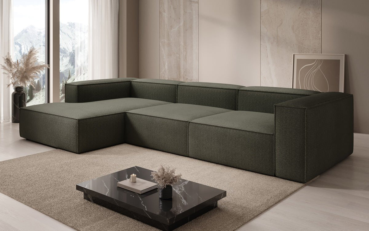 Designer Sofa Lesley L in Bouclé