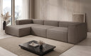 Designer hoekbank Lesley in echt leer