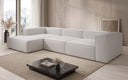 Designer hoekbank Lesley in echt leer