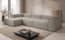 Designer hoekbank Lesley in echt leer