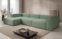 Designer hoekbank Lesley in echt leer
