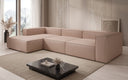 Designer hoekbank Lesley in echt leer