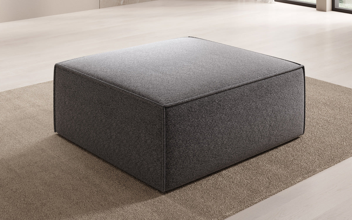 Bijzetpoef Lesley in structuurstof