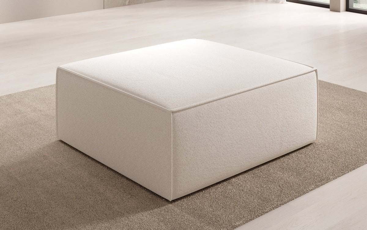 Bijzetpoef Lesley in structuurstof