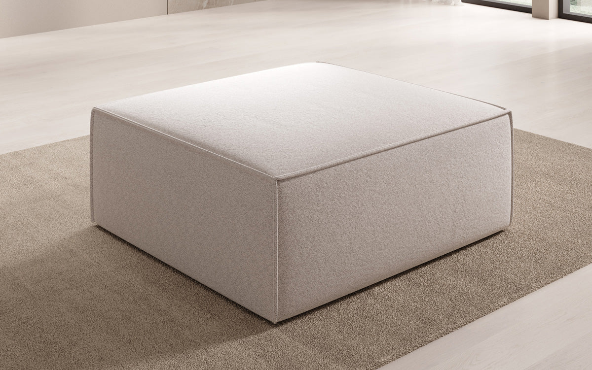 Bijzetpoef Lesley in structuurstof