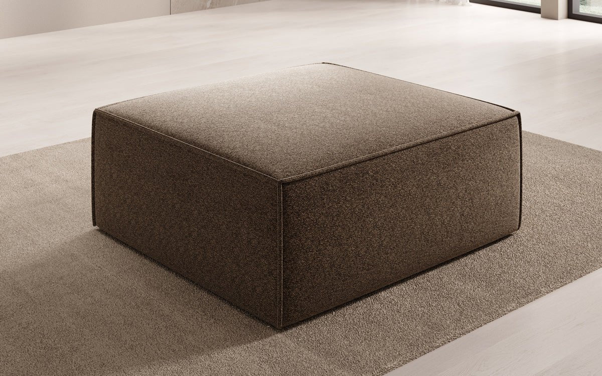 Bijzetpoef Lesley in structuurstof