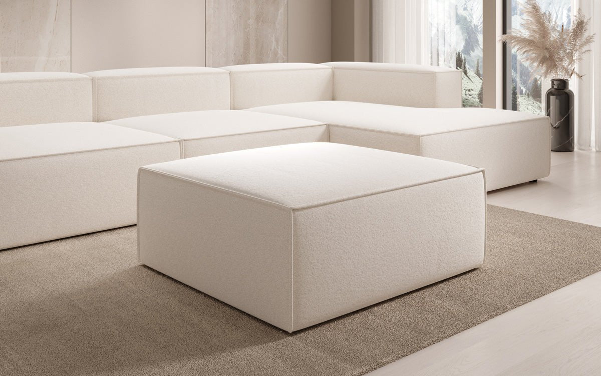 Bijzetpoef Lesley in structuurstof