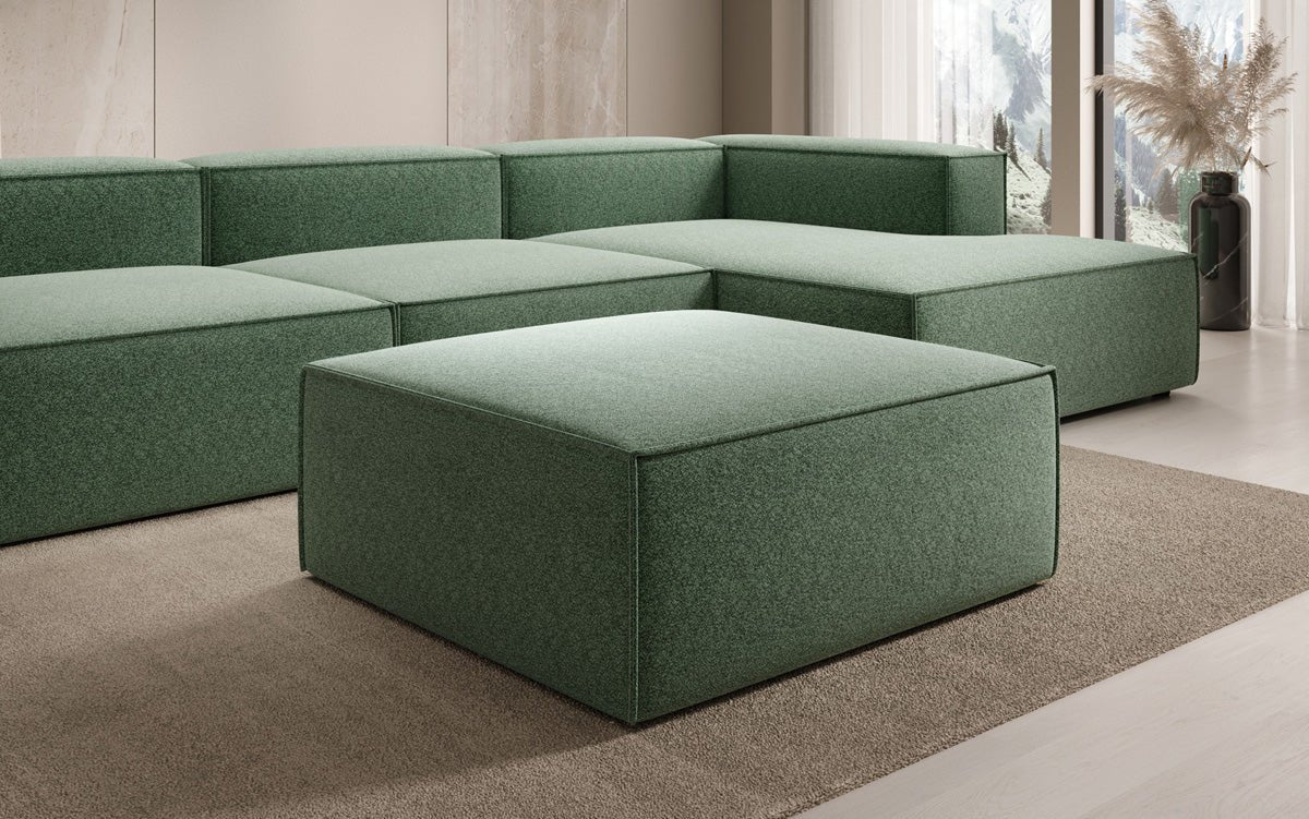 Bijzetpoef Lesley in structuurstof