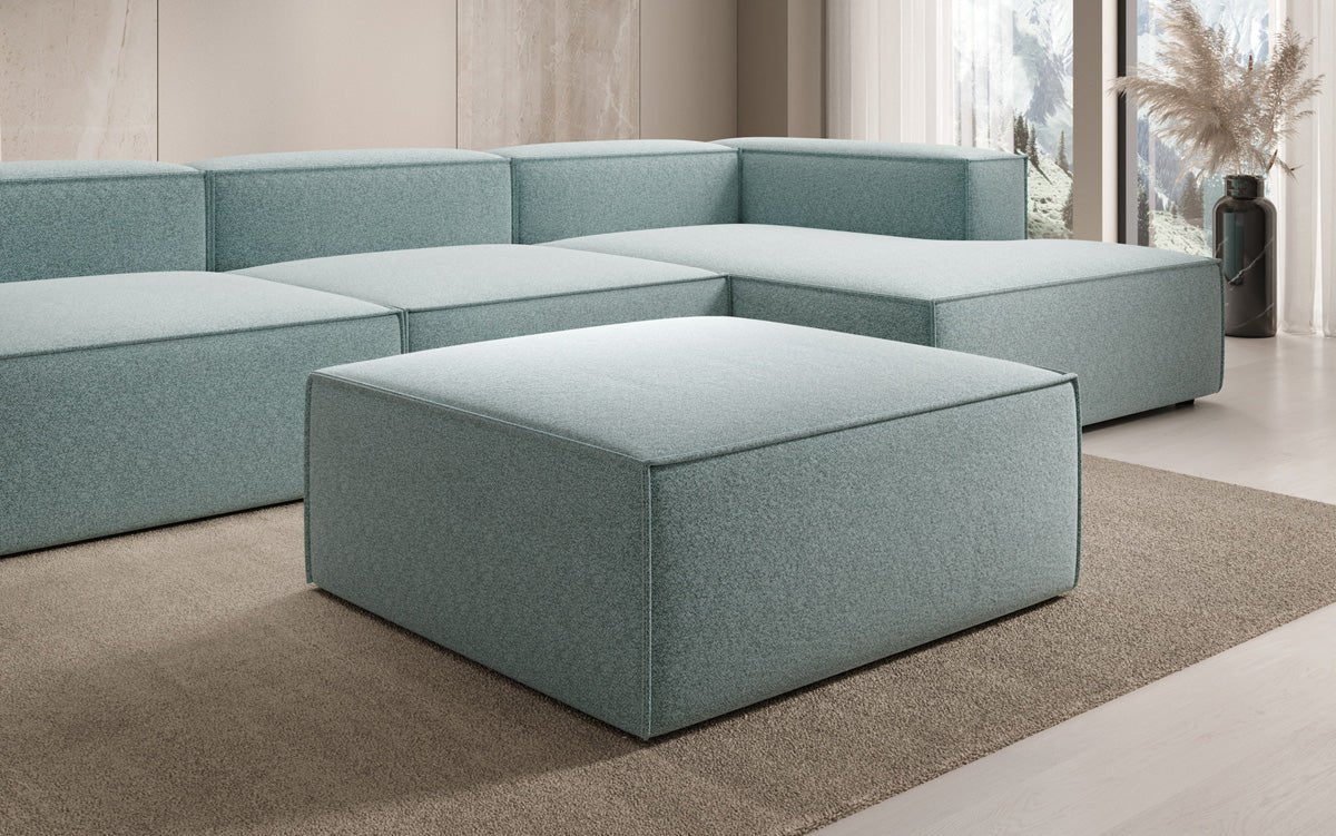 Bijzetpoef Lesley in structuurstof