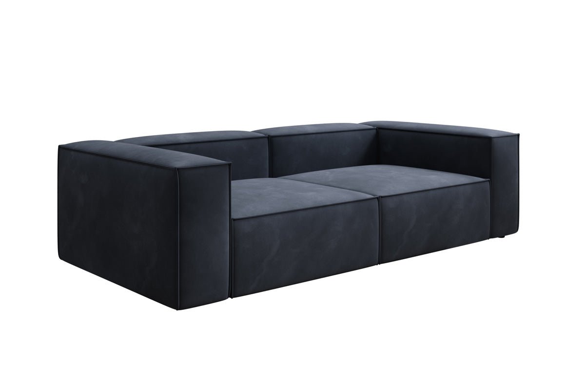 Designbank Lesley 3-zits in Fluweel
