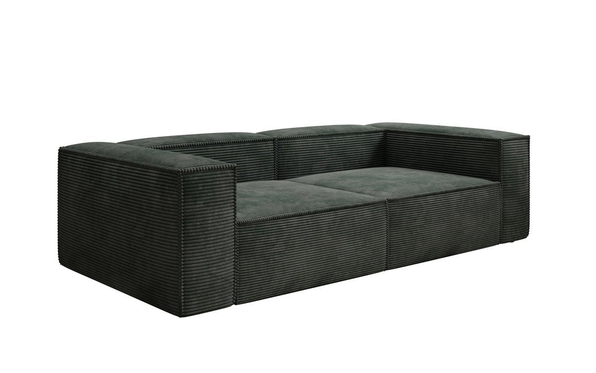 Designer Sofa Lesley 3-zits in Ribstof