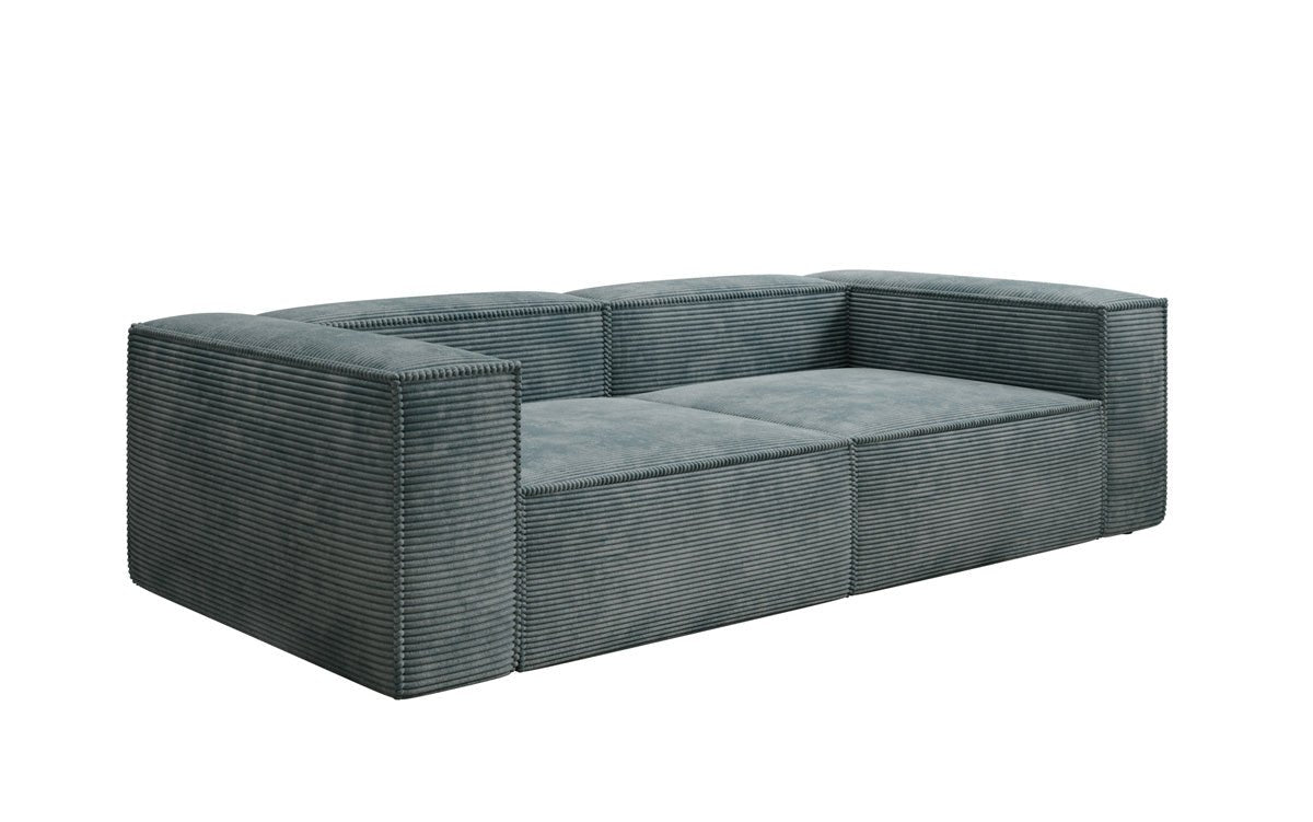 Designer Sofa Lesley 3-zits in Ribstof