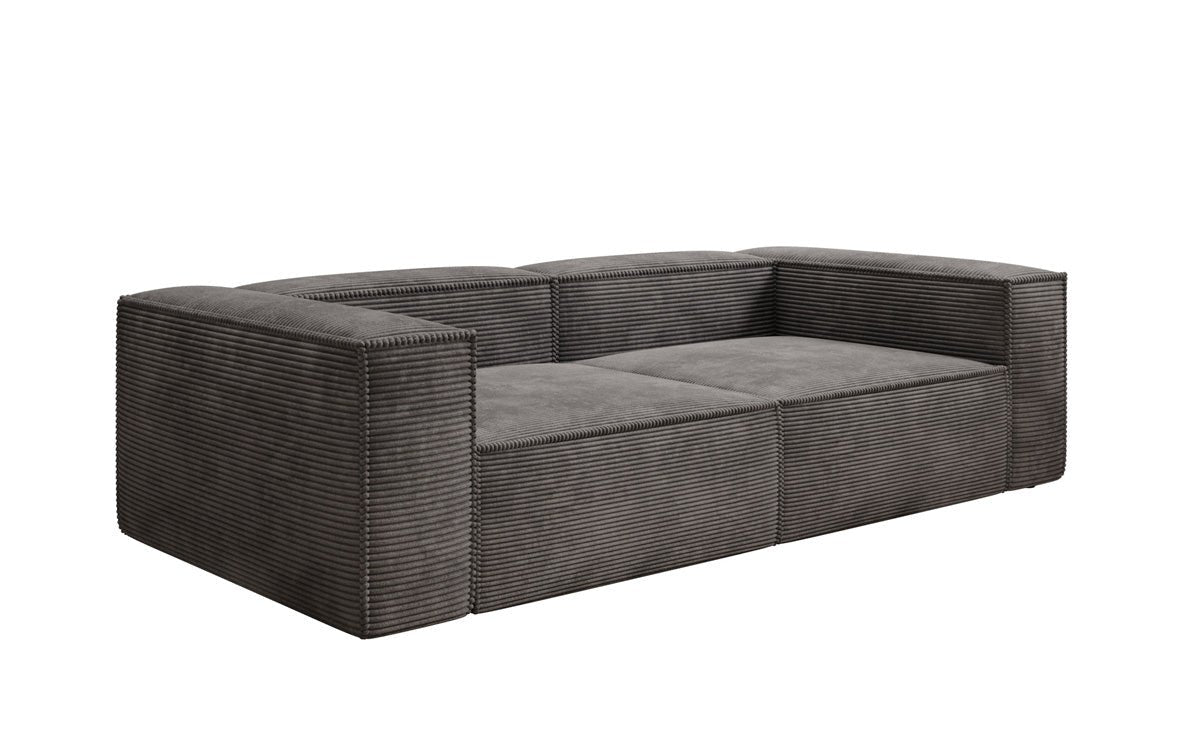 Designer Sofa Lesley 3-zits in Ribstof
