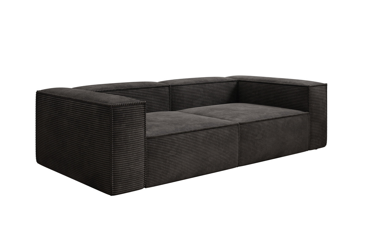 Designer Sofa Lesley 3-zits in Ribstof