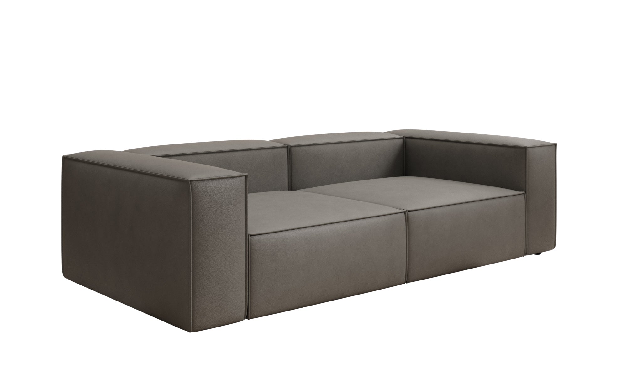 Designbank Lesley 3-zits in Echtleer