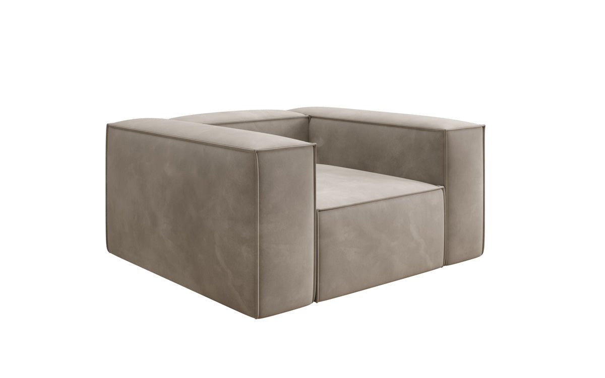 Designer bank-fauteuil Lesley in Fluweel