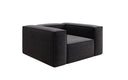 Designer sofa-fauteuil Lesley in structuurstof