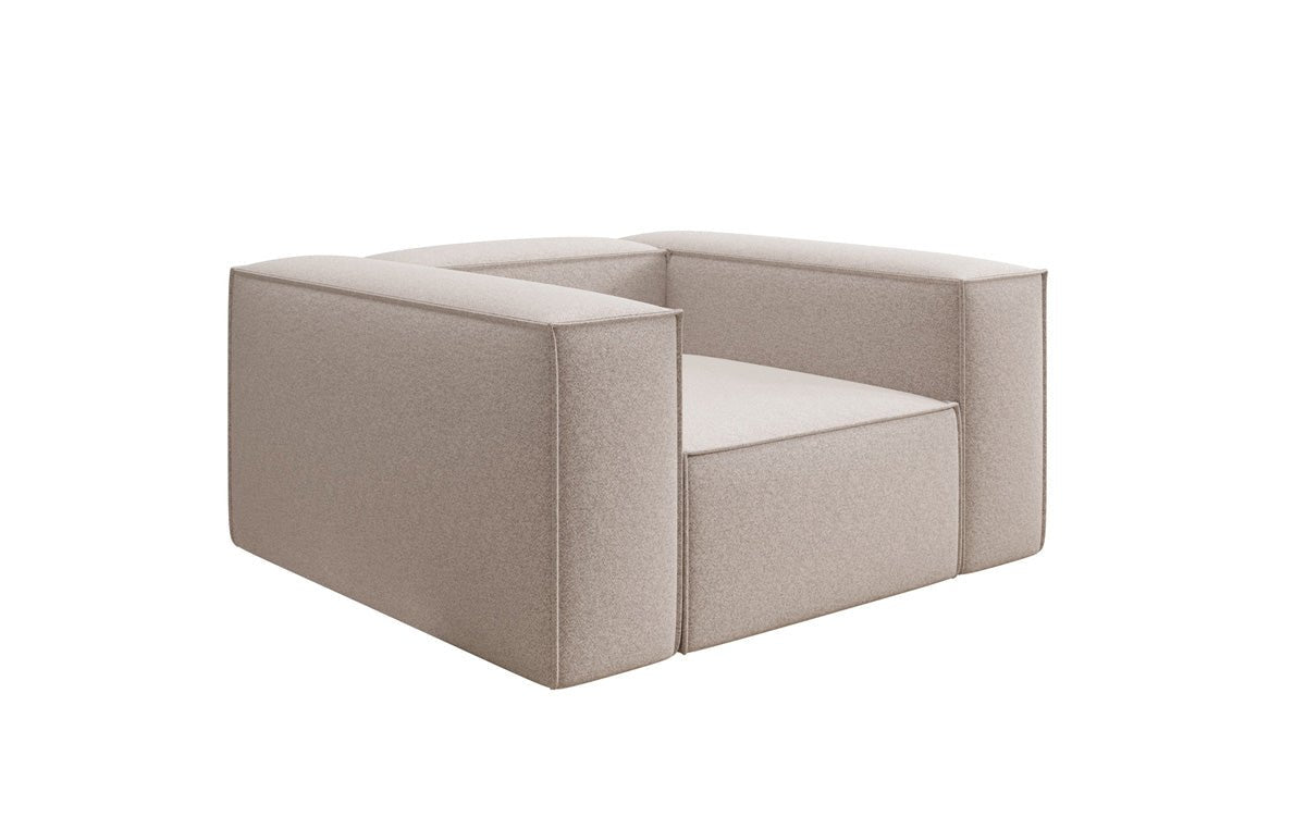 Designer sofa-fauteuil Lesley in structuurstof
