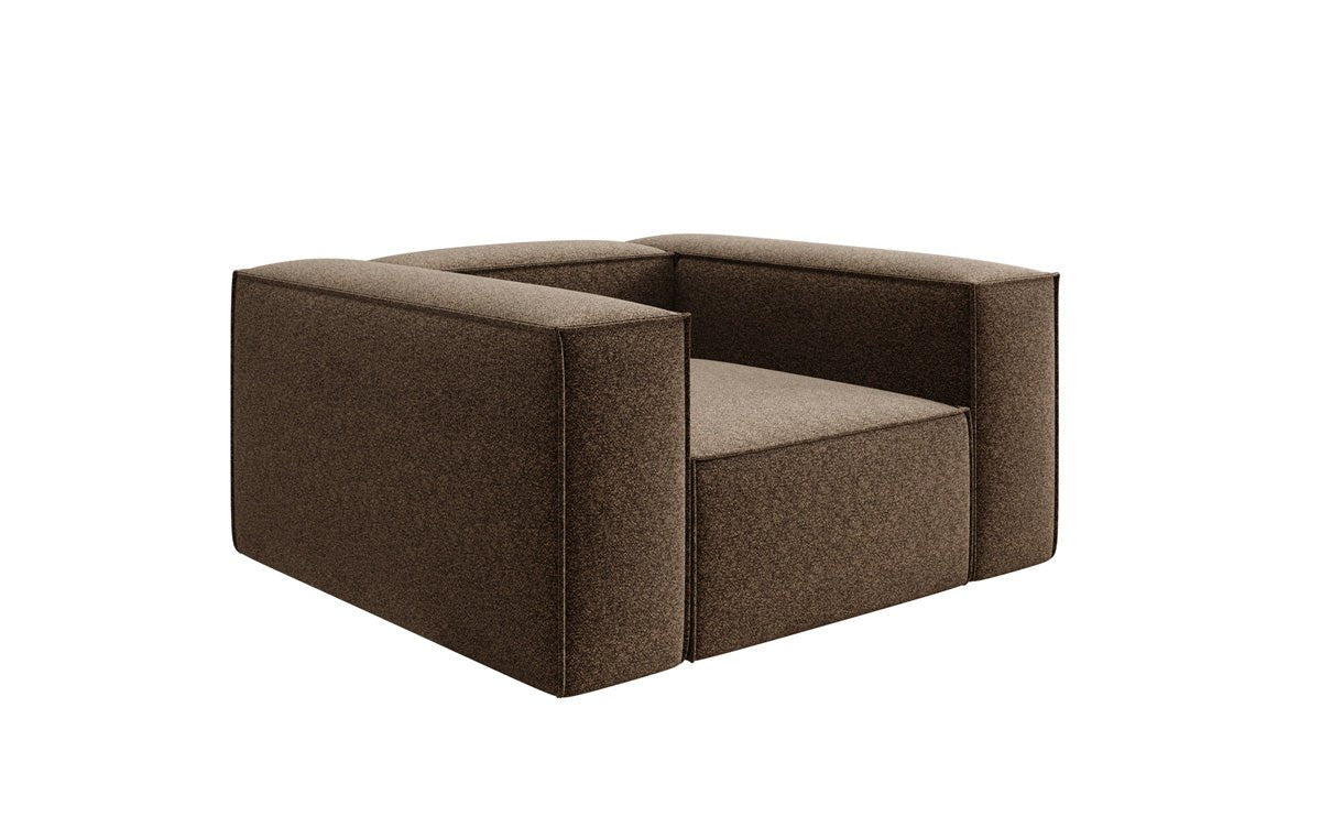 Designer sofa-fauteuil Lesley in structuurstof