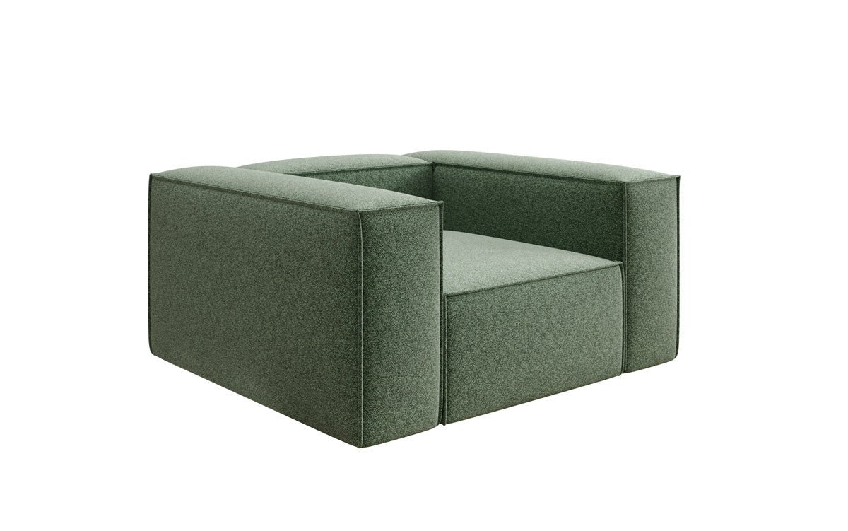 Designer sofa-fauteuil Lesley in structuurstof