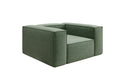Designer sofa-fauteuil Lesley in structuurstof