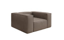 Designer bank-fauteuil Lesley van echt leer