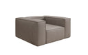 Designer bank-fauteuil Lesley van echt leer