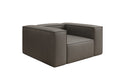 Designer bank-fauteuil Lesley van echt leer
