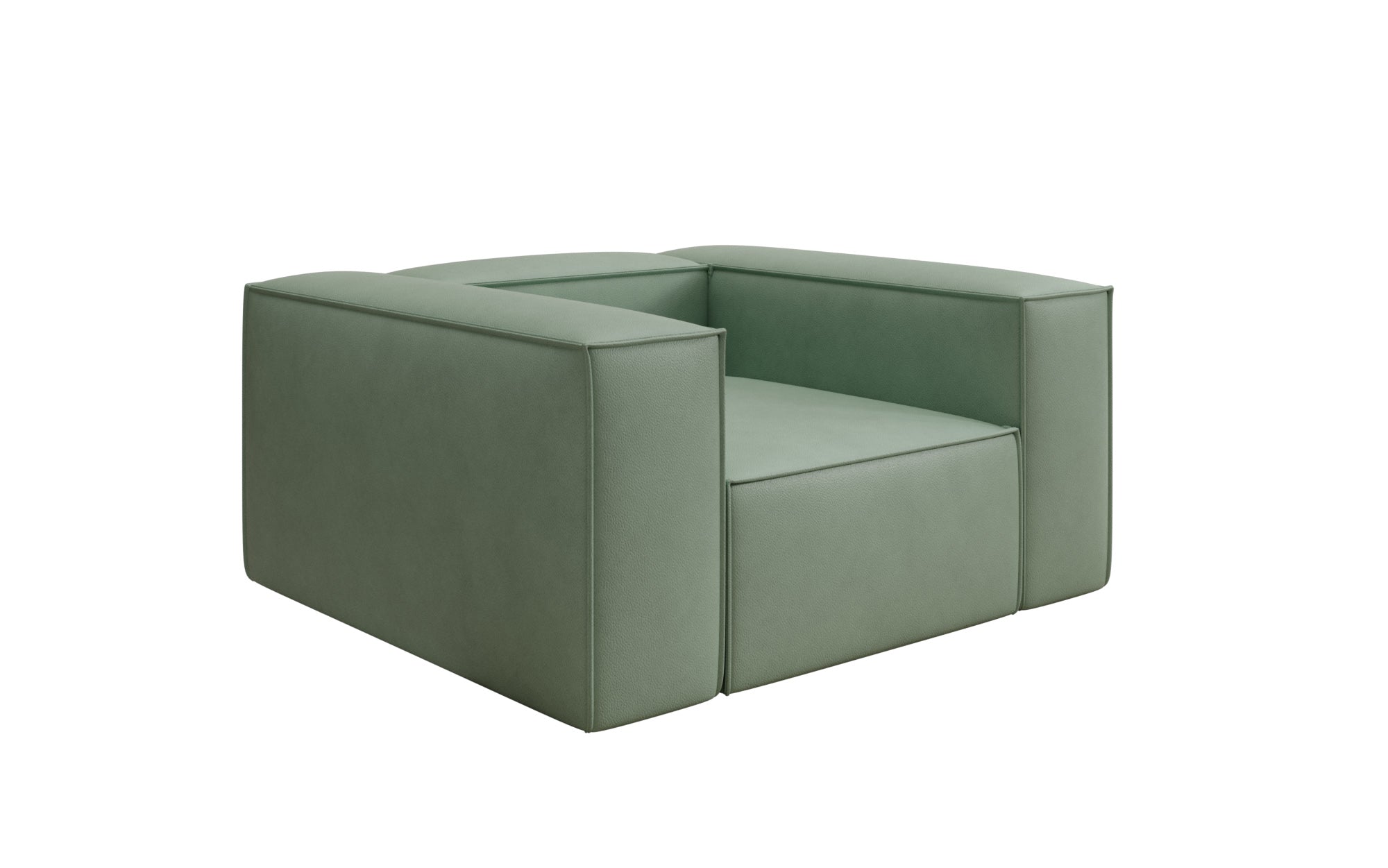 Designer bank-fauteuil Lesley in echt leer