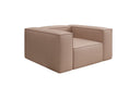 Designer bank-fauteuil Lesley van echt leer