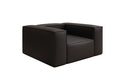 Designer bank-fauteuil Lesley van echt leer