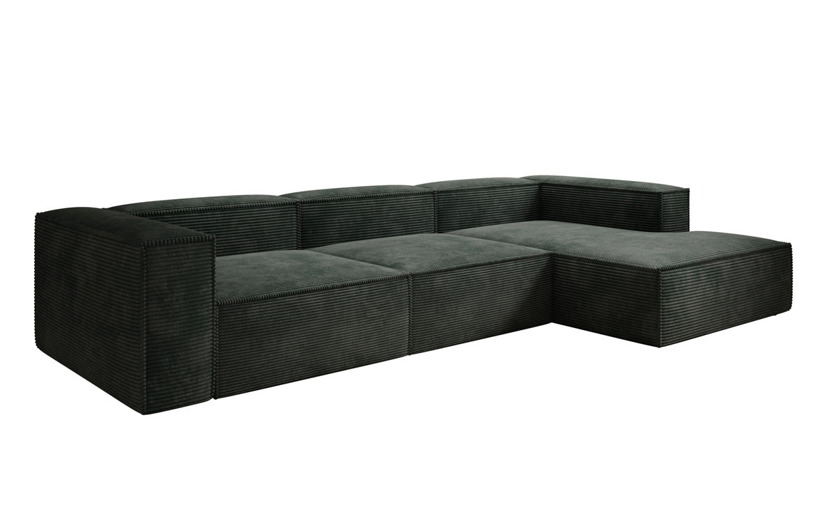 Designer Sofa Lesley L in Ribstof