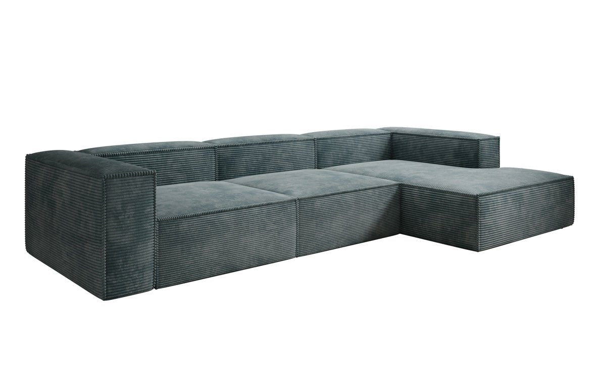 Designer Sofa Lesley L in Ribstof