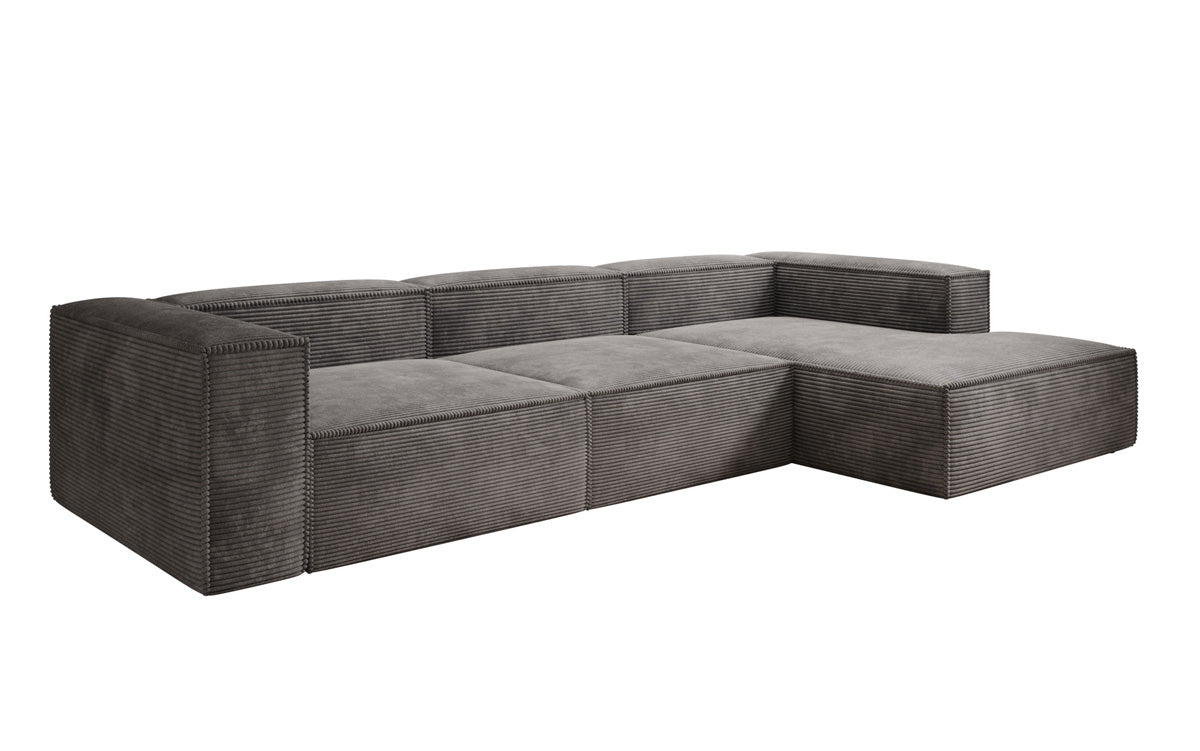 Designer Sofa Lesley L in Ribstof