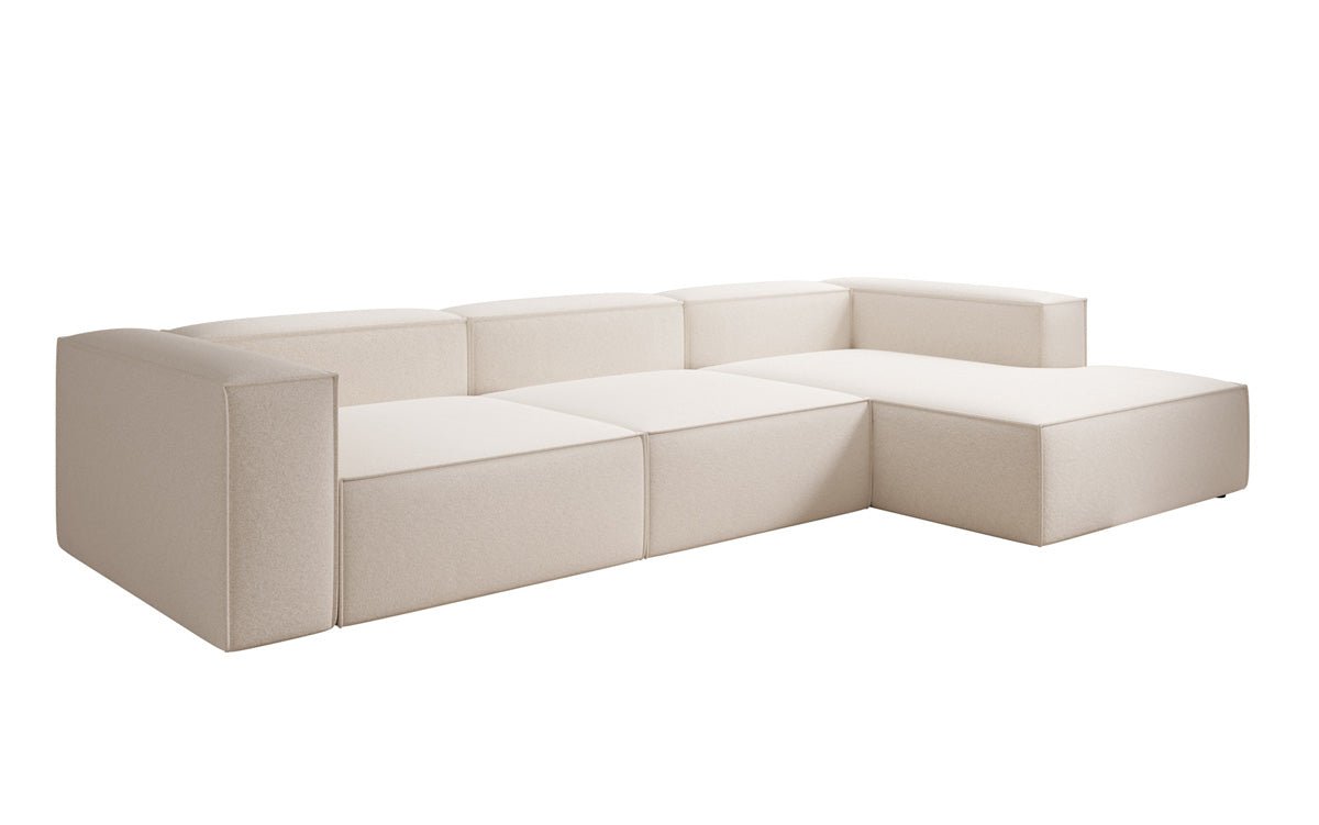 Designsofa Lesley L in structuurstof