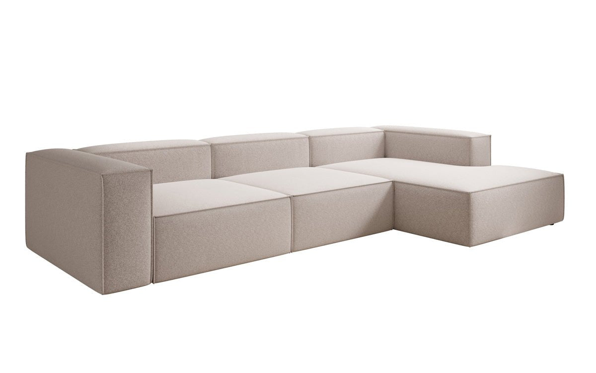 Designsofa Lesley L in structuurstof