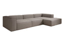 Designer hoekbank Lesley in echt leer