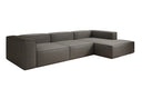 Designer hoekbank Lesley in echt leer