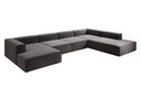 Designbank Lesley U XXL in structuurstof