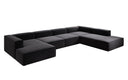 Designbank Lesley U XXL in structuurstof
