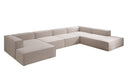 Designbank Lesley U XXL in structuurstof