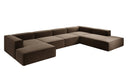 Designbank Lesley U XXL in structuurstof