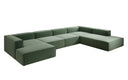 Designbank Lesley U XXL in structuurstof