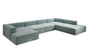 Designbank Lesley U XXL in structuurstof