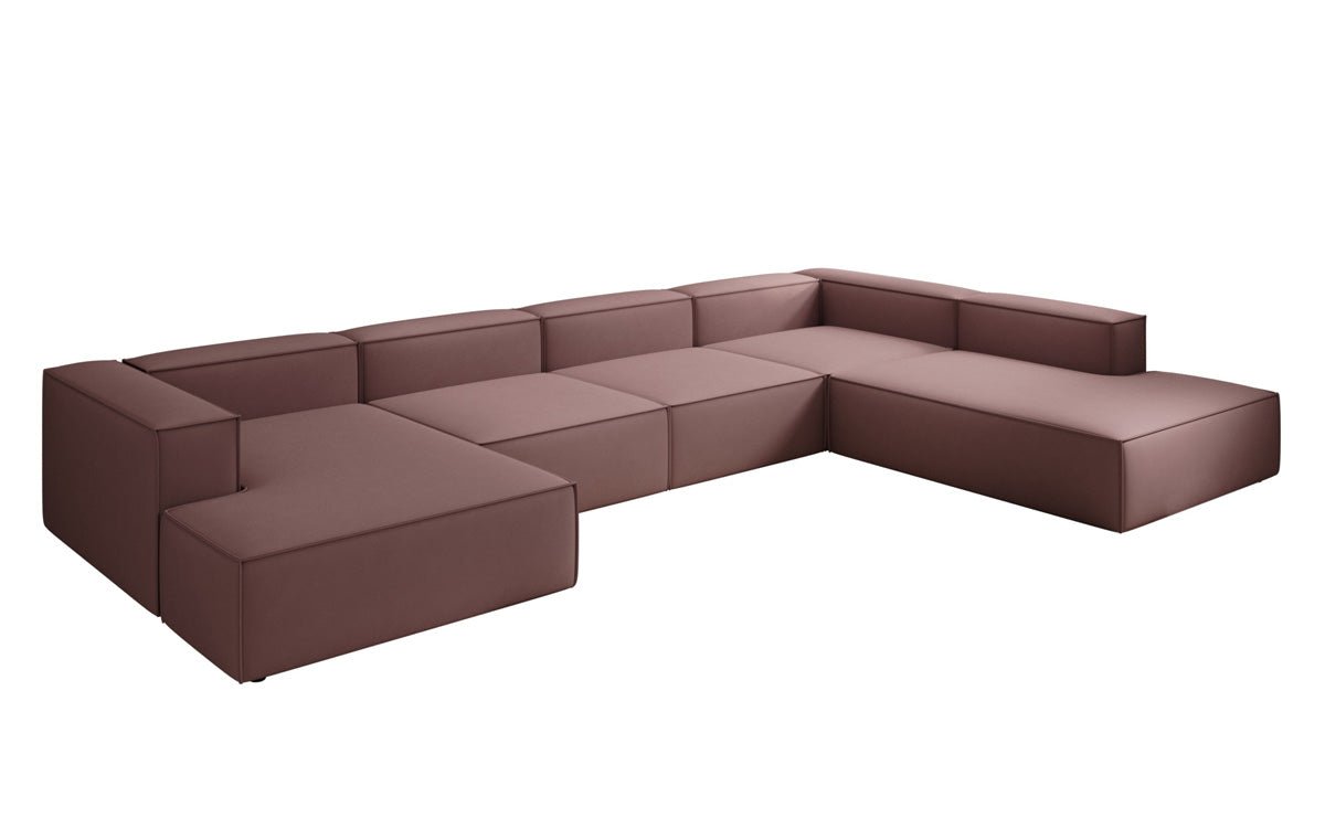 Designer Sofa Lesley U XXL in Stof