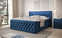 Boxspringbed Menzogna Samt mit LED und Stauraum (2 Schubladen)